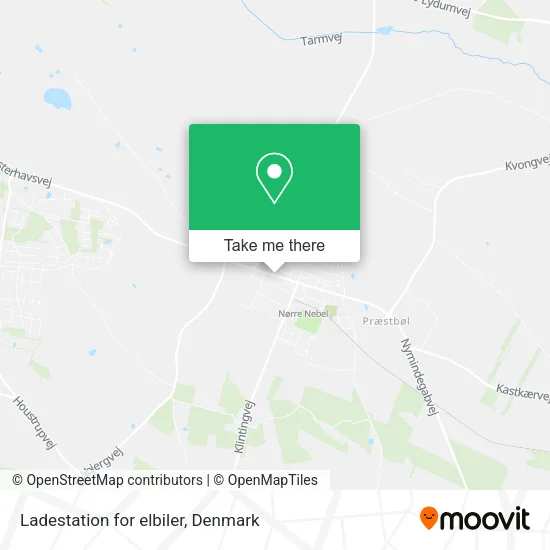 Ladestation for elbiler map