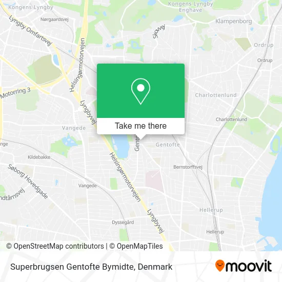 Superbrugsen Gentofte Bymidte map