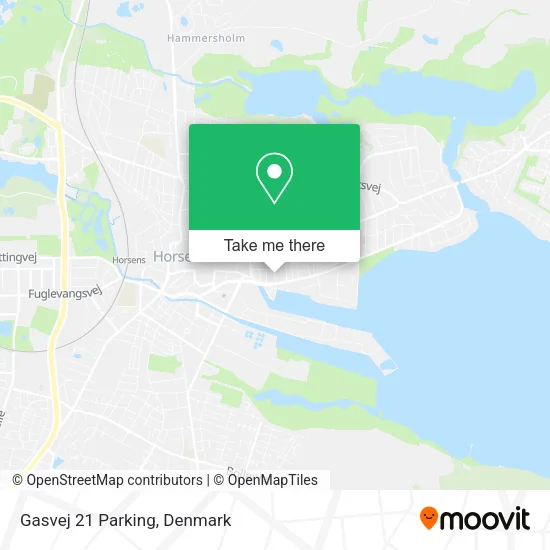 Gasvej 21 Parking map