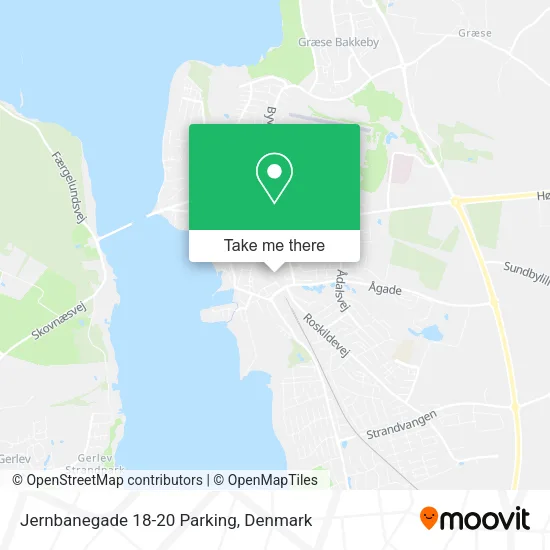 Jernbanegade 18-20 Parking map