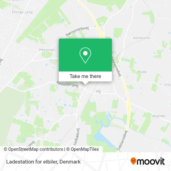 Ladestation for elbiler map