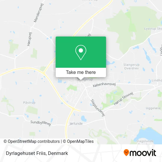 Dyrlagehuset Friis map