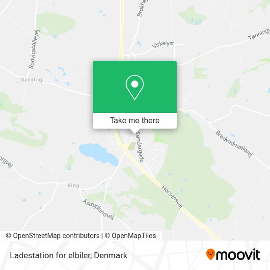 Ladestation for elbiler map