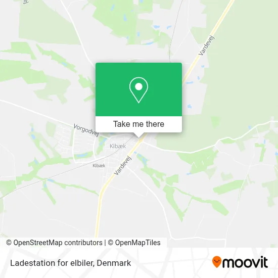 Ladestation for elbiler map