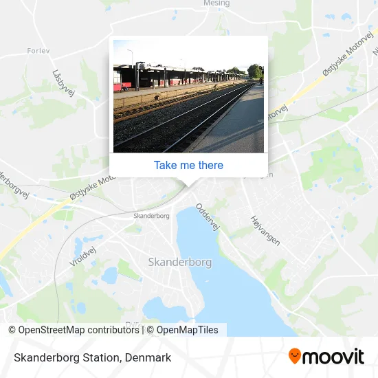 Skanderborg Station map