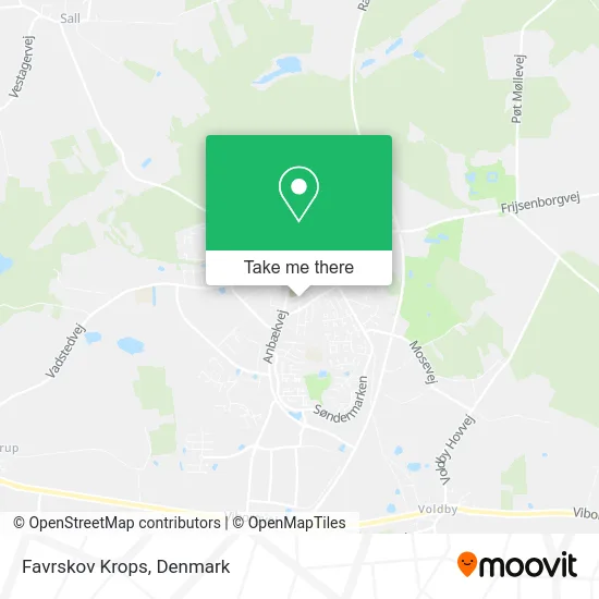 Favrskov Krops map