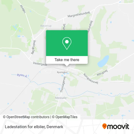 Ladestation for elbiler map