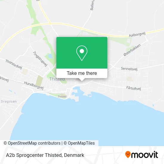 A2b Sprogcenter Thisted map