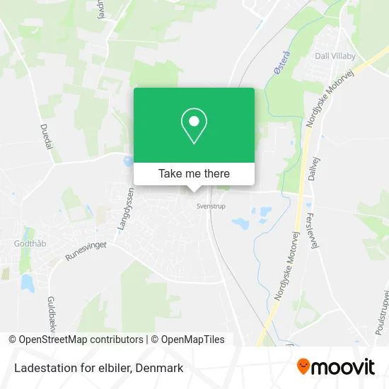 Ladestation for elbiler map