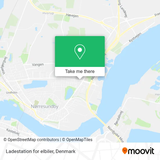 Ladestation for elbiler map