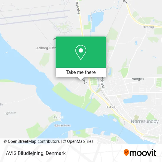 AVIS Biludlejning map