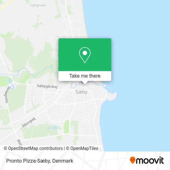 Pronto Pizza-Sæby map