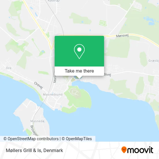 Møllers Grill & Is map