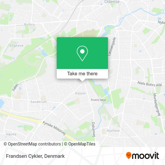 Frandsen Cykler map