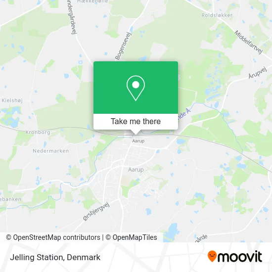 Jelling Station map