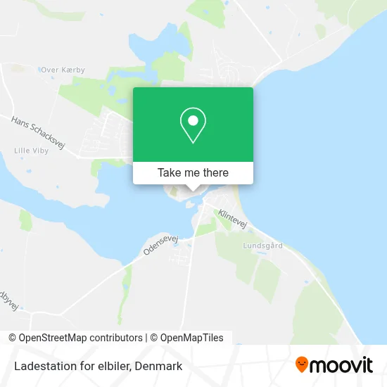 Ladestation for elbiler map
