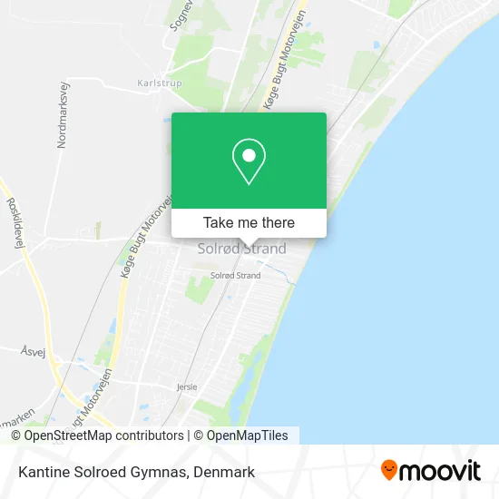 Kantine Solroed Gymnas map