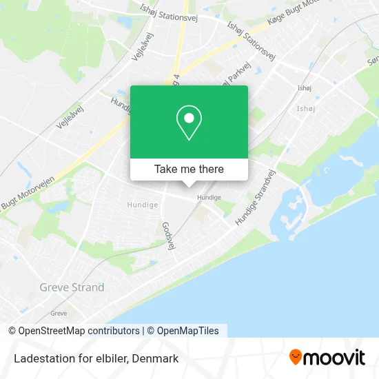 Ladestation for elbiler map