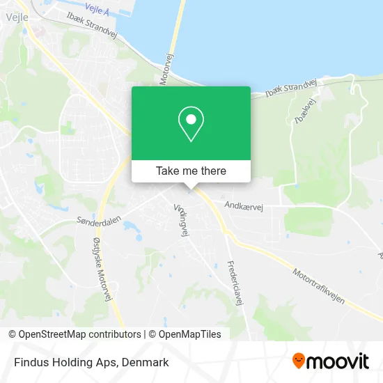 Findus Holding Aps map