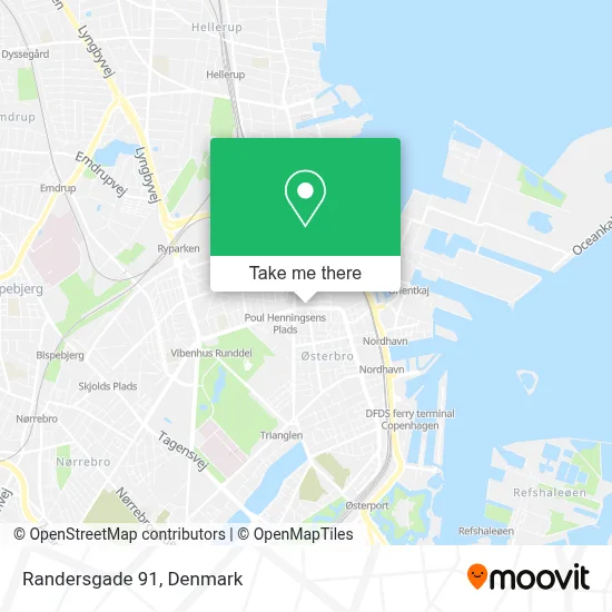 Randersgade 91 map