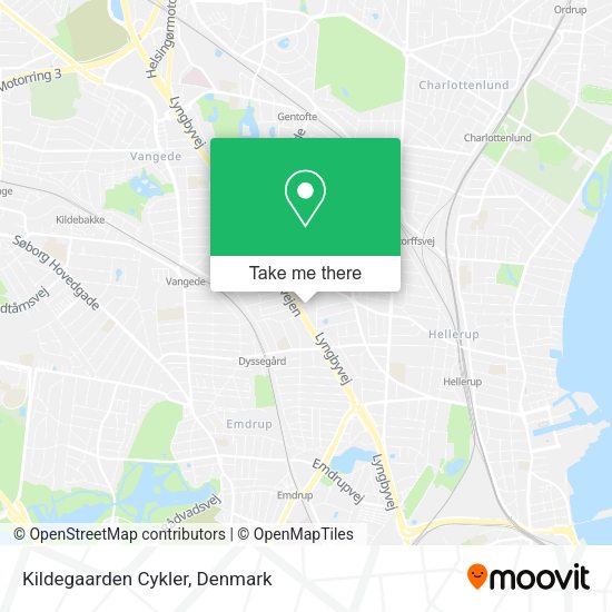 Kildegaarden Cykler map