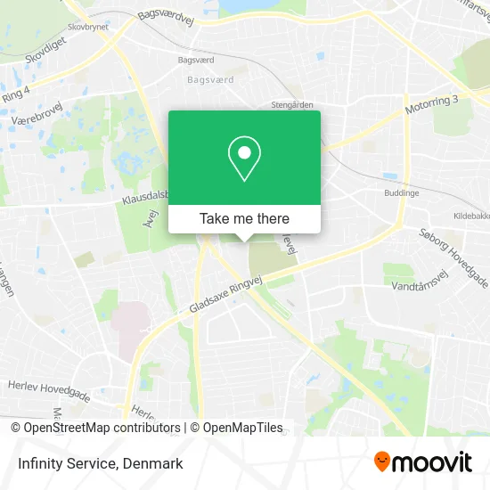 Infinity Service map