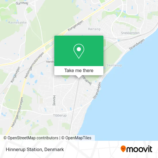 Hinnerup Station map