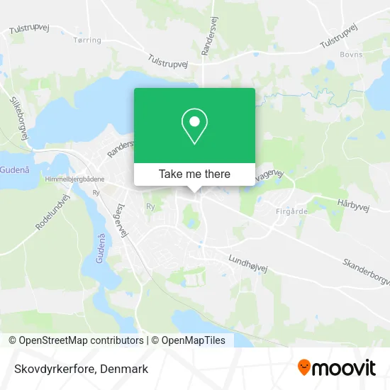 Skovdyrkerfore map