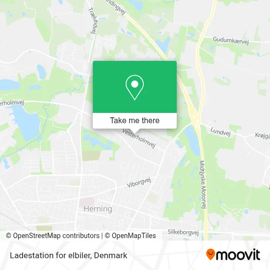 Ladestation for elbiler map