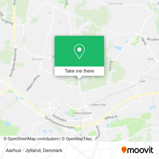 Aarhus - Jylland map