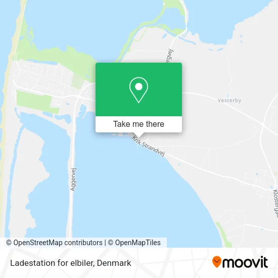 Ladestation for elbiler map