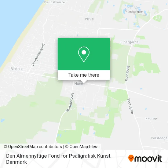 Den Almennyttige Fond for Psaligrafisk Kunst map