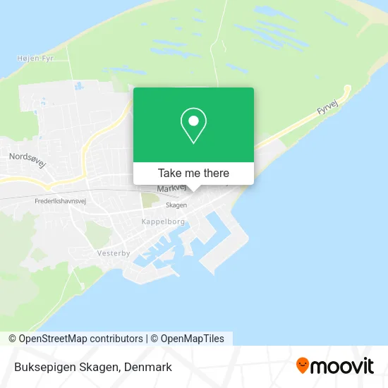 Buksepigen Skagen map