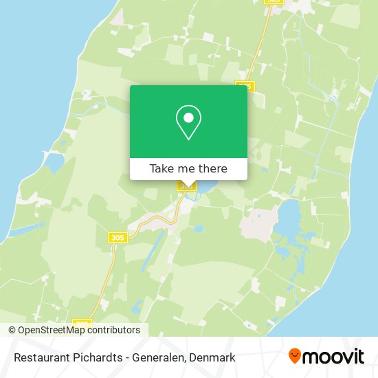 Restaurant Pichardts - Generalen map