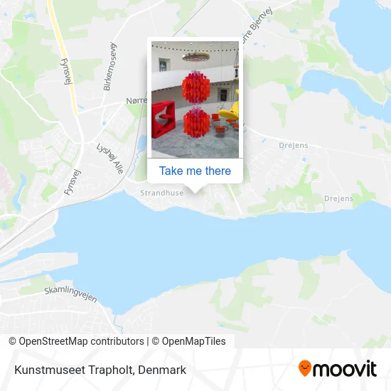 Kunstmuseet Trapholt map