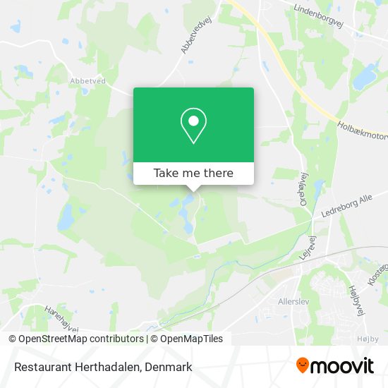 Restaurant Herthadalen map