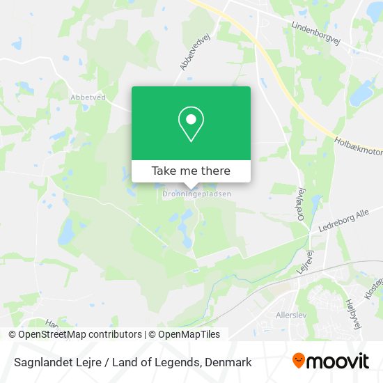 Sagnlandet Lejre / Land of Legends map