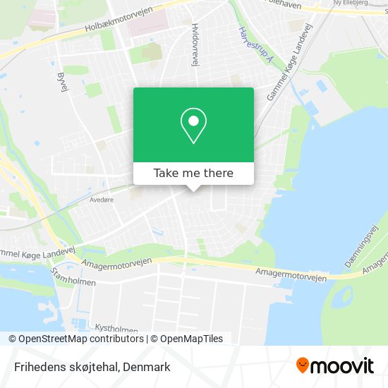 Frihedens skøjtehal map