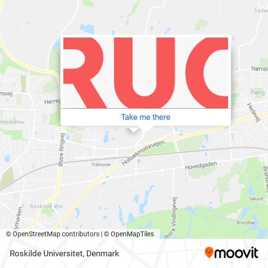 Roskilde Universitet map