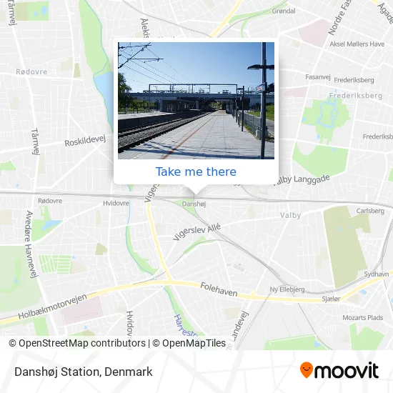 Danshøj Station map