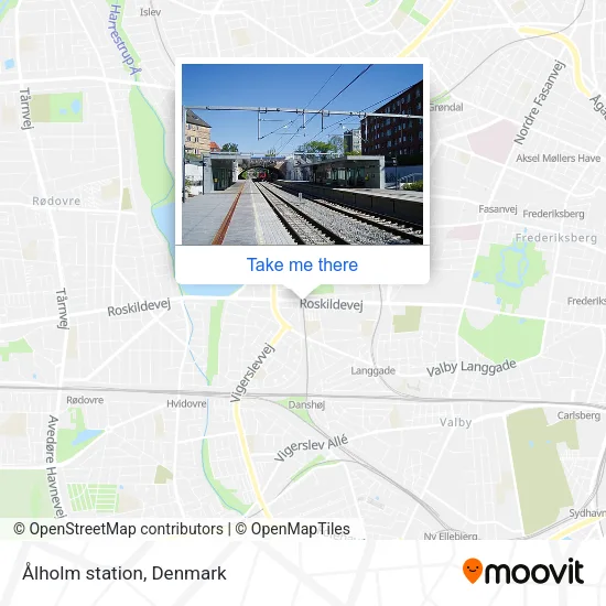 Ålholm station map