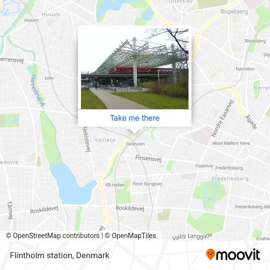 Flintholm station map