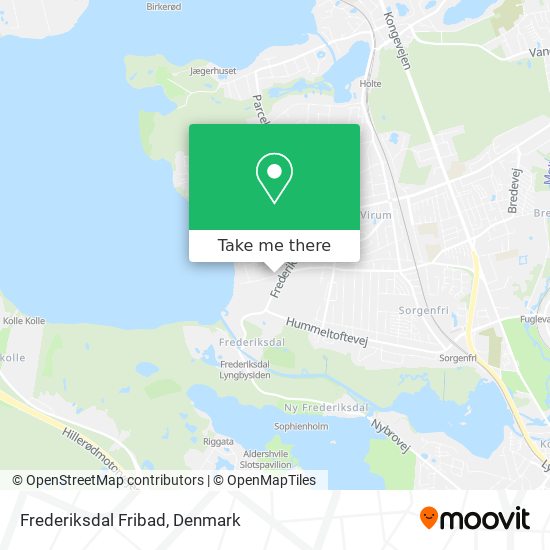 Frederiksdal Fribad map