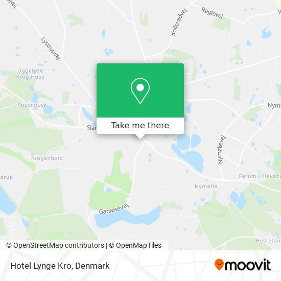 Hotel Lynge Kro map