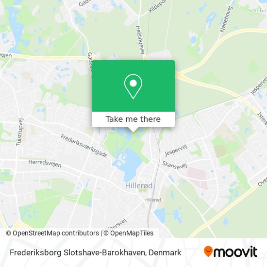 Frederiksborg Slotshave-Barokhaven map
