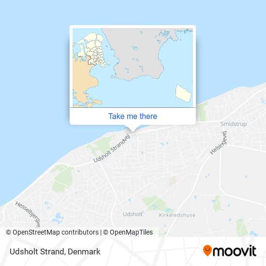 Udsholt Strand map