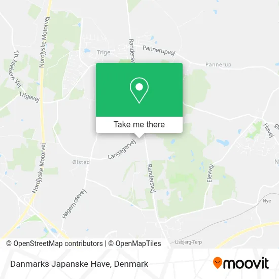 Danmarks Japanske Have map