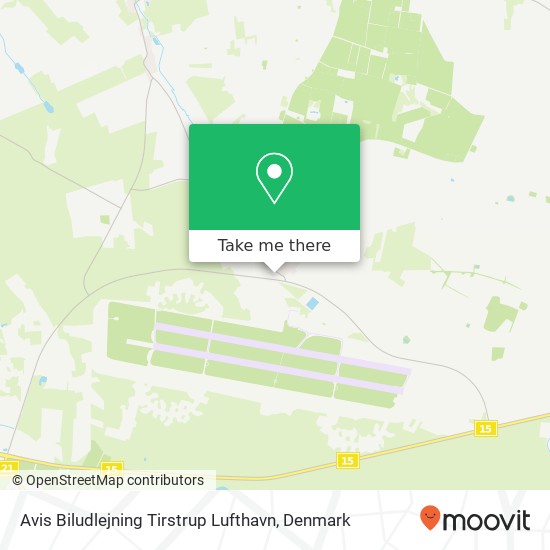 Avis Biludlejning Tirstrup Lufthavn map