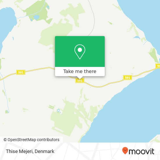 Thise Mejeri map