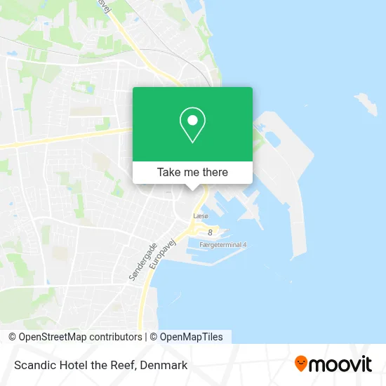 Scandic Hotel the Reef map